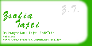 zsofia tajti business card